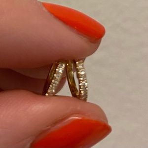 Adinas jewels diamond Huggies